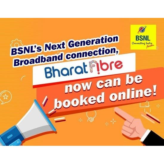 BSNL BHARAT OPTICAL FIBER (FTTH), 3 months plan free