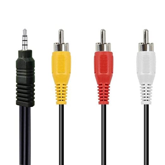 3:1 ORIGINAL  AV CABLE (Multi-coloured) For DTH,TV,MP3,Tablets,Speakers,Home Theatre