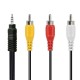 3:1 ORIGINAL  AV CABLE (Multi-coloured) For DTH,TV,MP3,Tablets,Speakers,Home Theatre