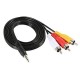 3:1 ORIGINAL  AV CABLE (Multi-coloured) For DTH,TV,MP3,Tablets,Speakers,Home Theatre
