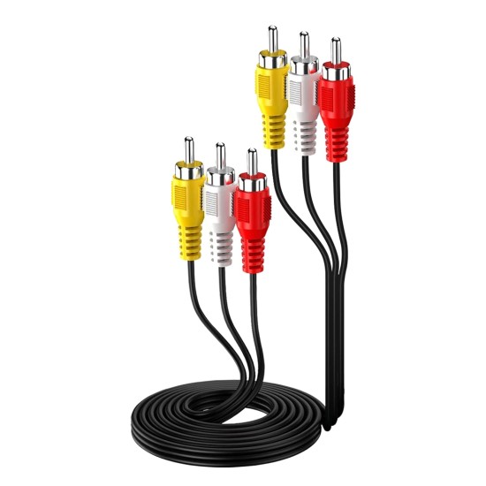 3:3 ORIGINAL  AV CABLE (Multi-coloured) For DTH,TV,MP3,Tablets,Speakers,Home Theatre