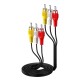 3:3 ORIGINAL  AV CABLE (Multi-coloured) For DTH,TV,MP3,Tablets,Speakers,Home Theatre