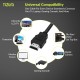1.5 Meter High-Speed HDMI Cable (Black) - HDMI Arc Enabled | 64 Gbps | 4K 120Hz | 1080P 240Hz | Strong & Durable | Supports Up To 32 Audio Channels |(Pack of 1)