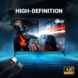 1.5 Meter High-Speed HDMI Cable (Black) - HDMI Arc Enabled | 64 Gbps | 4K 120Hz | 1080P 240Hz | Strong & Durable | Supports Up To 32 Audio Channels |(Pack of 1)