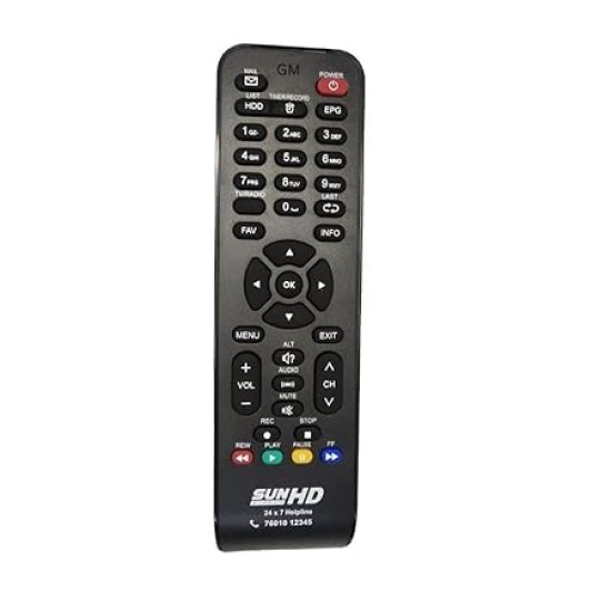 Sun direct Compatible HD Set Top Box remote