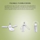 SYSKA Fab-4001 Fan Shaped Base B22 40-Watt Led Bulb (White, Pack Of 1,B22D)